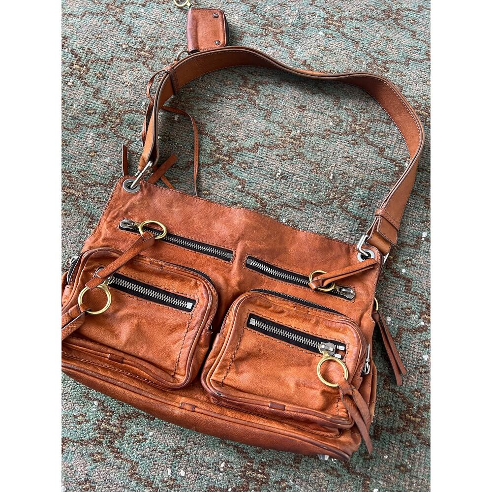 Vintage Chloe Leather Satchel Saddle Brown- See details-Worn
